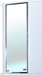 Bellezza Лилия-34 Зеркало-шкаф, угловой подвесной Белый, левый-правый
