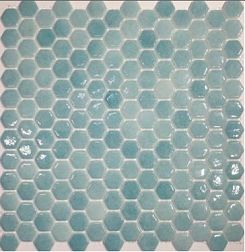 Gidrostroy Стеклянная мозаика TN-012 Голубая Глянцевая 30x30 см