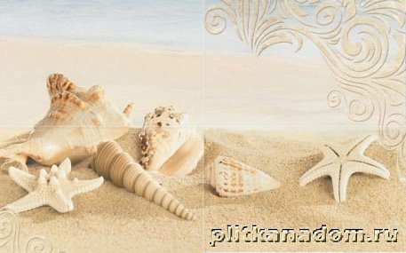 Gracia Ceramica Amalfi 01 Sand Панно 50х80 (из 4-х штук)