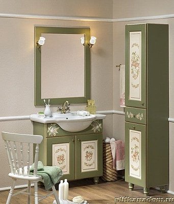 ЭкоМебель Royal Комплект мебели для ванных комнат Royal-3 Soft2 (тумба с умывальником 70, зеркало в раме)