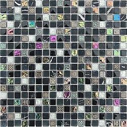Caramelle Naturelle 8мм Etna Микс Глянцевая Мозаика 30,5х30,5 (1,5х1,5) см