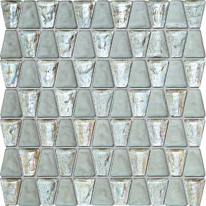 Tubadzin Mozaiki Drops glass white Мозаика 30,4х30,6 см