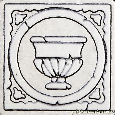 Керама Марацци Ницца светло-серый 1760 Декор настенный 9,9x9,9