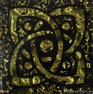 Газкерамик(НЗКМ) Вставки напольные Галактика Золото Вставка напольная 6,6х6,6 см