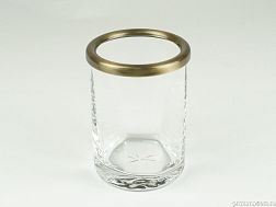 Surya Crystal, стакан 7х7хh10 см, стекло с эффектом волны, светлая бронза, 6601/SB-WAV