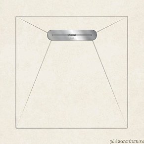 Aquanit Envelope Душевой поддон из керамогранита, цвет Arc Beyaz, 90х90