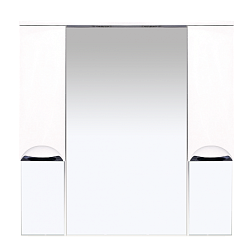 Зеркало Misty Жасмин -105 Зеркало - шкаф (свет) белая эмаль П-Жас02105-011Св