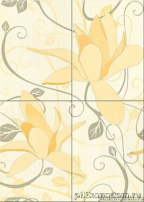 Opoczno Artiga (O-ART-WPC314) Панно cytrynowe flower kompoz 50х70