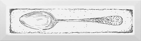 Керама Марацци NT\B51\9001 | Декор Spoon чёрный 8,5х28,5х9,2 см