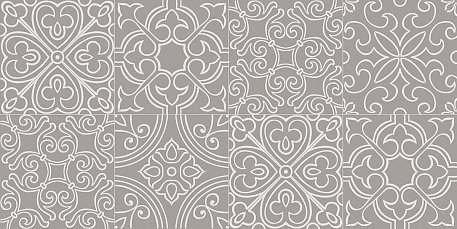 Azori Incisio Серый Матовый Декор 31,5х63 см