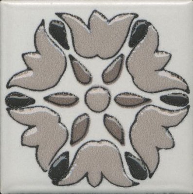 Керама Марацци Анвер 4 Серая OS-A178-21052 Глянцевая Вставка 4,85x4,85 см