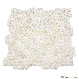 Sekitei Каменная мозаика MS5005 Галька крупная белая 32х32 см