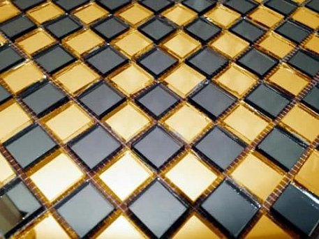 Vivere Deco GD20-5 Мозаика золото-графит 30,6x30,6 (2х2)