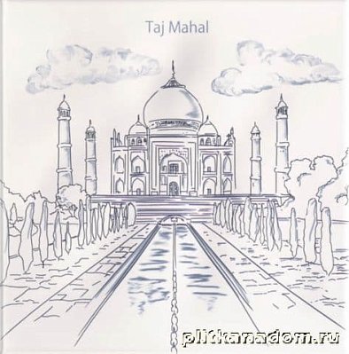 Mainzu Ondulado World-1 Taj Mahal 6 Декор (одна из 6-ти штук комплекта) 20х20