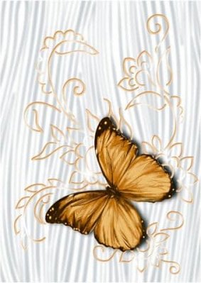 Керабел (Брестский КСМ) Лацио Вставка бабочка коричневая 6ДС1 1 сорт 25х35