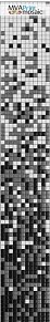 MVAPrintMosaic Растяжки 25RFL-S-165 Белый + Серый + Черный Мозаика 31,7х31,7 см (полоса 8 карт 31,7х31,7)