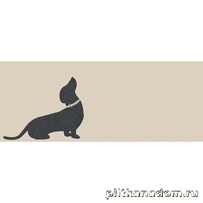 Emil Ceramica Bon Ton Fashion Dog Greige Декор настенный (такса) 20х50