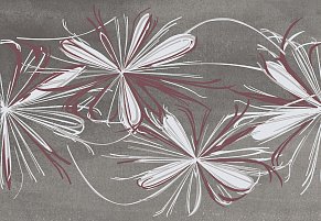 Azori Sonnet Grey Flower Серый Матовый Декор 20,1x50,5 см