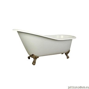 Magliezza Gracia BR Чугунная ванна (ножки бронза), белый экран 170х76