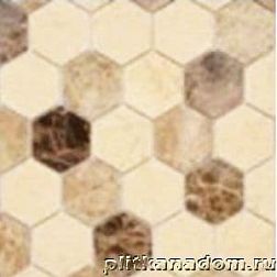 Caramelle Pietrine Hexagonal Pietra Mix 1 MAT hex Мозаика 29,5x30,5х6 (1,8x3) см