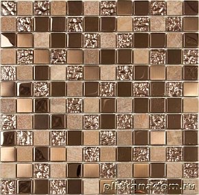 NS-mosaic Exclusive series S-816 стекло камень металл 29,8х29,8 см