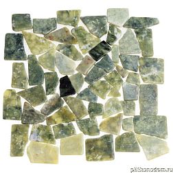 Sekitei Каменная мозаика MS7042 Мрамор тёмно-зелёный квадратный 32х32 см