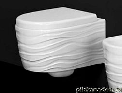Ceramica Ala Wave 23VCO Унитаз подвесной, декор волна