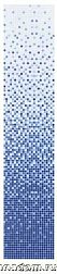 NS-mosaic Econom series COV09 Растяжка мозаичная стекло (голубой фонот от 1-9) 32,7х32,7 см