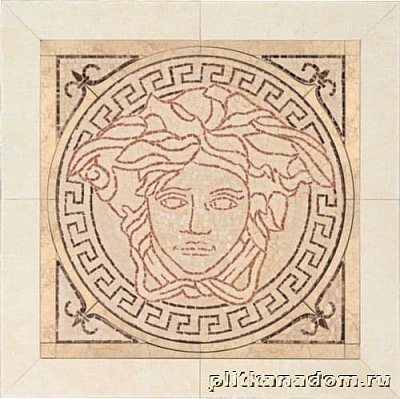 Gardenia Versace Palace Pav.14232 Rosa-Beige Medusa Панно керамика 41х41