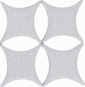 Hispania Ceramica Estrella Set Core Blanco (4pzs) Вставка 6,7х6,7 см