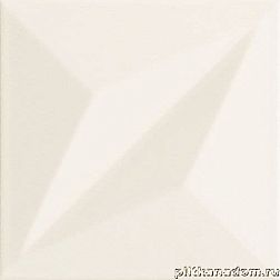 Tubadzin Colour 2018 White STR 1 Настенная плитка 14,8х14,8 см