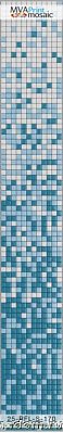 MVA-Mosaic 25RFL-S-170 Стеклянная мозаика растяжка 223х31,7 (2,5х2,5)