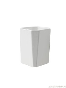 Stil Haus Diva, наcтольный керамический стакан, белая керамика, DV10AP(BI)