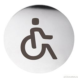 Bemeta 111054001 Табличка – Для инвалидов, круг, блеск