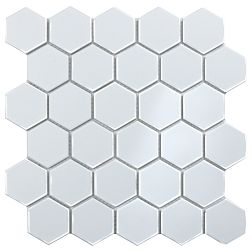 Starmosaic Homework Hexagon Small White Glossy Мозаика 27,8х26,5