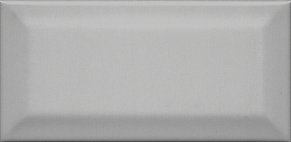 Керама Марацци Клемансо 16054 Настенная плитка серый тёмный грань 7,4х15 см