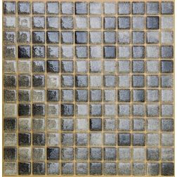 MVAPrintMosaic Мозаика стеклянная с напылением 25ST-M-012 Черный 31,5х31,5 см
