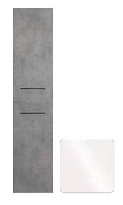 Creto Tivoli пенал подвесной (2 двери 4 полки, чер руч), White, 50-1035WB (выбирать