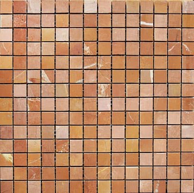 Bertini Mosaic Мозаика из мрамора Rojo Alcante Мозаика 2х2 сетка 30,5х30,5