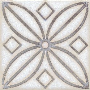 Керама Марацци Амальфи STG-A402-1266 Орнамент коричневый Вставка 9,9х9,9 см
