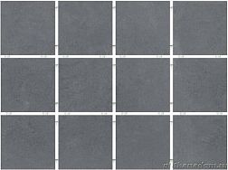 Керама Марацци Амальфи 1290H серый темный Настенная плитка 9,8х9,8 (полотно 29,8х39,8 из 12 частей) см