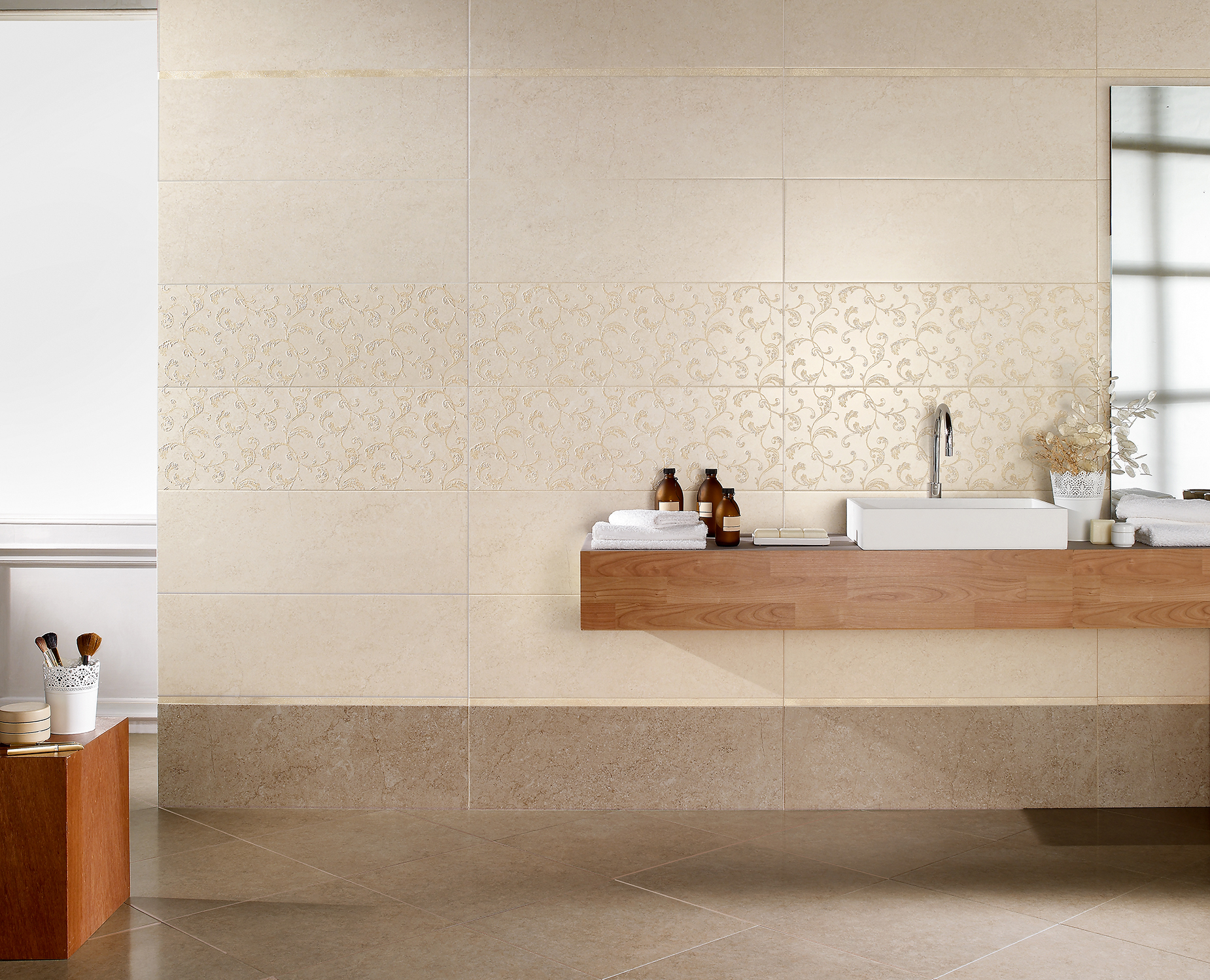 Piastrelle finta pietra bagno: gres porcellanato effetto pietra ...