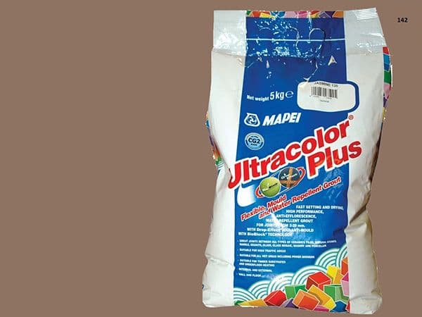 Mapei Ultracolor Plus №  142 затирочная смесь (Коричневый) 5 кг