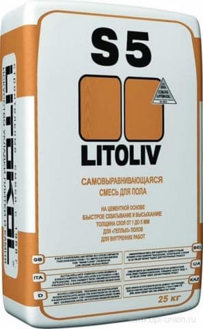 Litokol Самовыравнивающаяся смесь для пола Litoliv S5