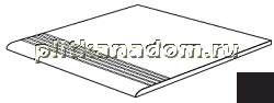 Casalgrande Padana Unicolore Nero Gradino Levigato Ступень 40х40 см