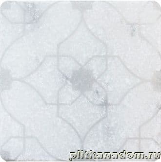 Травертин Marble White Motif 7 Декор мрамор 10х10