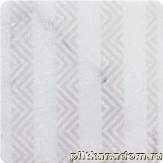 Травертин Marble White Motif 8 Декор мрамор 10х10