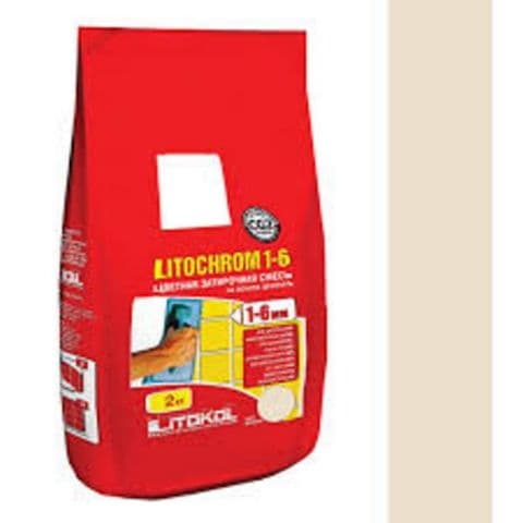 Litokol Затирочная смесь Litochrom 1-6 С.50 светло-бежевый-жасмин алюм.мешок 2 кг