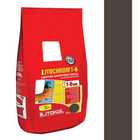 Litokol Затирочная смесь Litochrom 1-6 С.200 венге алюм.мешок 2 кг