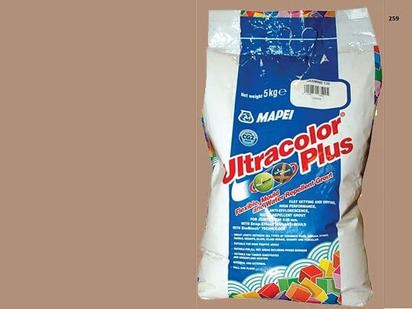 Mapei Ultracolor Plus №  259 затирочная смесь (Орех) 5 кг